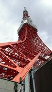 red beach tower in tokyo