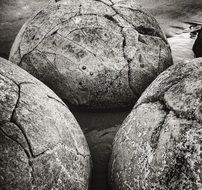 Black and white photo of Rocky Kennedy in New Zealand