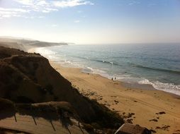 California beach in the morning time