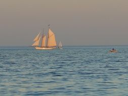 Picture of Sailing Vessel at the sunset