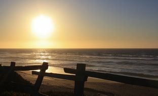 California Beach at the sunset