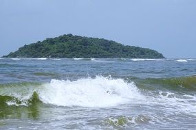 Landscape of the wavy ocean