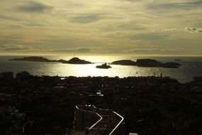 incredible beauty of Sunset, france, Marseille