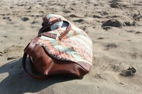 lost bag on the beach