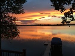 Sunset Lake Cloud