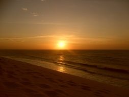 Landscape of Jijoca De Jericoacoara at the sunset