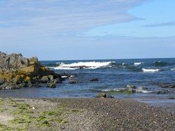 pebble beach on the Baltic Sea