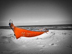 Stranded orange Boot
