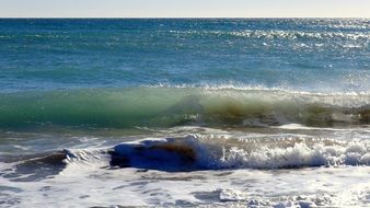 photo of the sea edge in Calafell, Spain