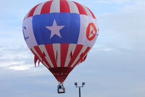 huge hot air balloon