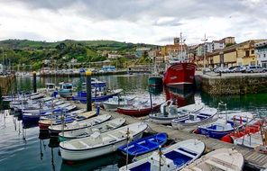 harbour with small boats