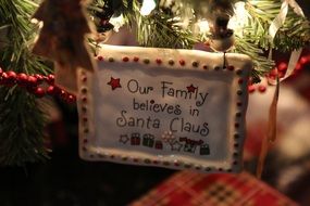 Christmas Ornaments text