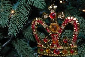 crown christmas ornament