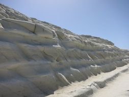 limestone cliff in Sicily