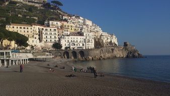 houses on the coast in italy