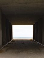 tunnel on a beach in scotland