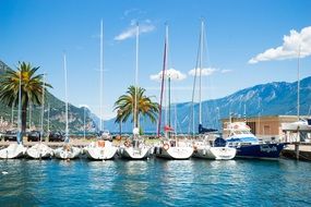 marina on the lake garda