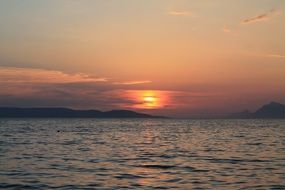 sky over the sea in croatia