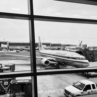 Picture of Aircrafts in a airport in New York