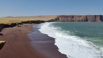 Landscape with Red Beach in Peru