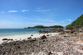 rocky coast of sunny thailand