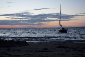 Fishing Boat Evening Dusk
