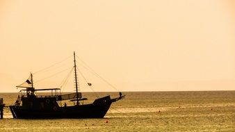 boat at sea in cyprus