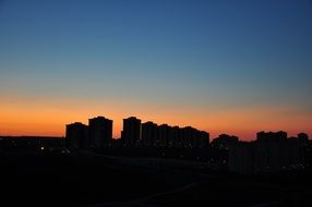 Tmesmerizing Silhouette city
