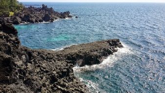 Jeju sea-side in the summer