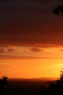 red Sunset England