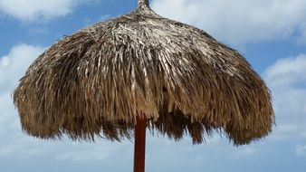 Parasol on a beach