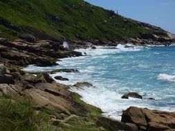 scenic beach in Santa Catarina