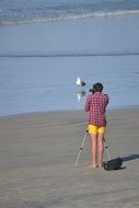 Photographer on the Beach