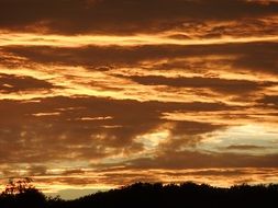 Sky Clouds Dramatic Sunset