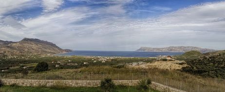 landscape of the Kissamos Mediterranean Sea