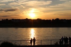 people on the river rhine