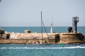 Picture of Sailing Boat near the port