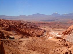 panorama of the road to the Atacama desert