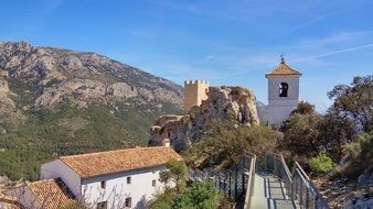 tower Guadalest Spain Alicante