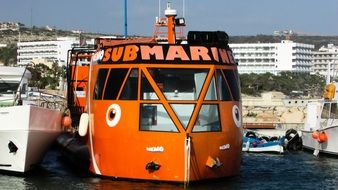 orange submarine