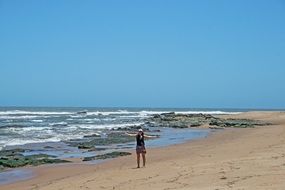 Lady On the Beach