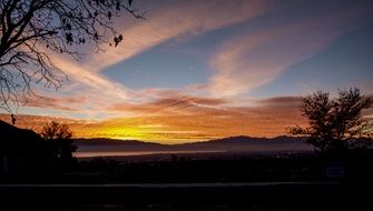 orange sunset colors