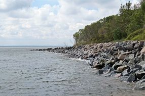 rocky Sea Coast of Baltic Sea