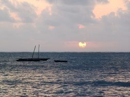 sunset afterglow beautiful view