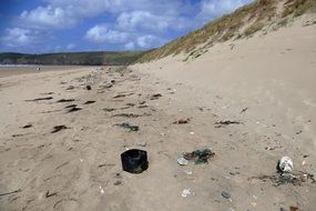 Penhale sands in cornwall close up