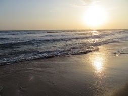 peaceful idyllic sunset