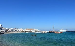 Landscape of Mykonos island