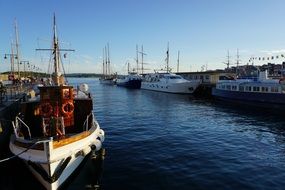 ship in port in norway