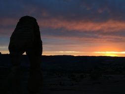 sunset over moab