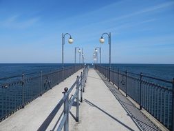 empty pier near the sea